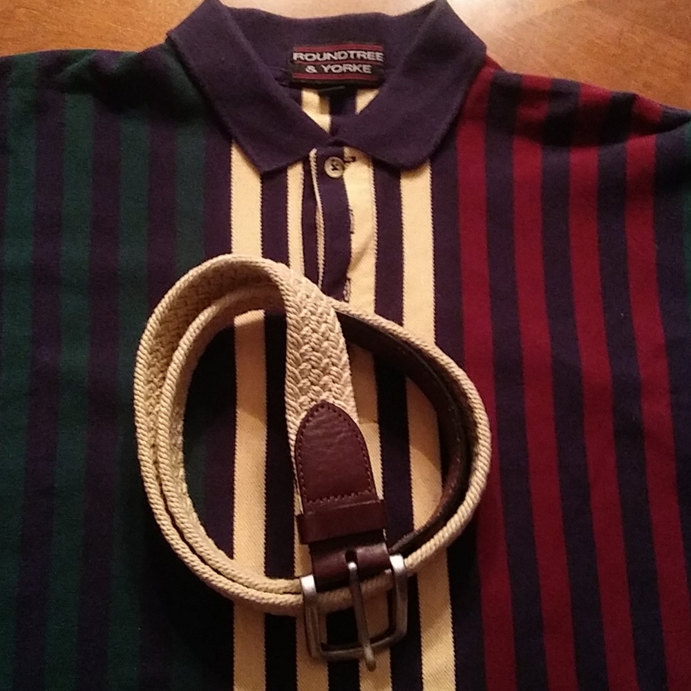 COPY - 4/$20 Roundtree & Yorke polo and belt combo